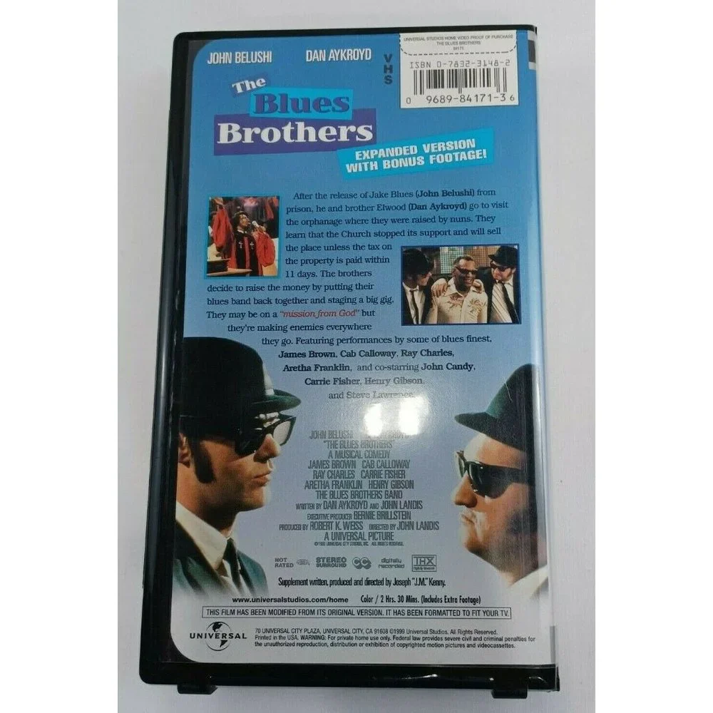 The Blues Brothers - Special Edition VHS With Bonus Footage